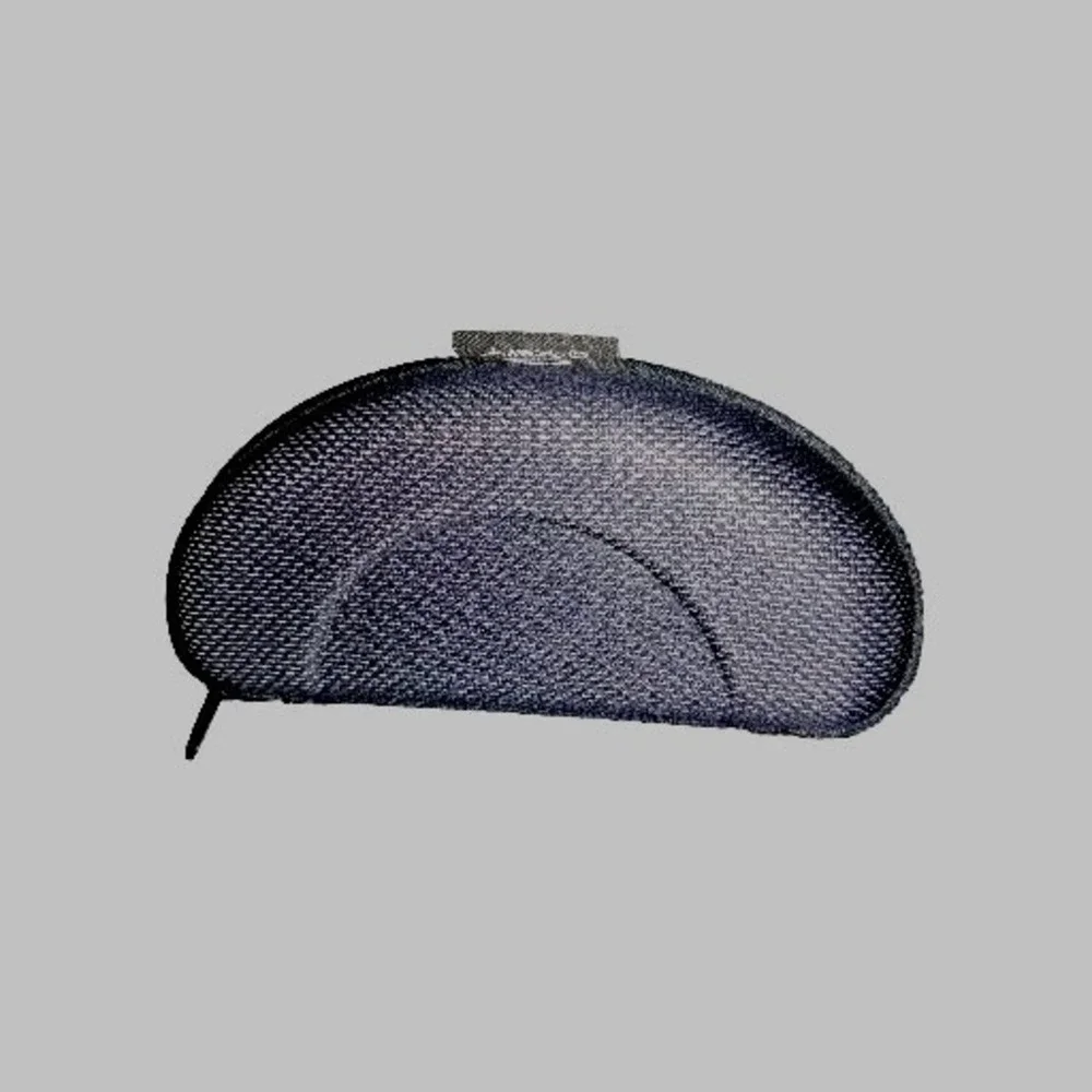 Oakley Sunglasses Hard Case w/ Cleaning Cloth Black Zipper - for Glasses EUC